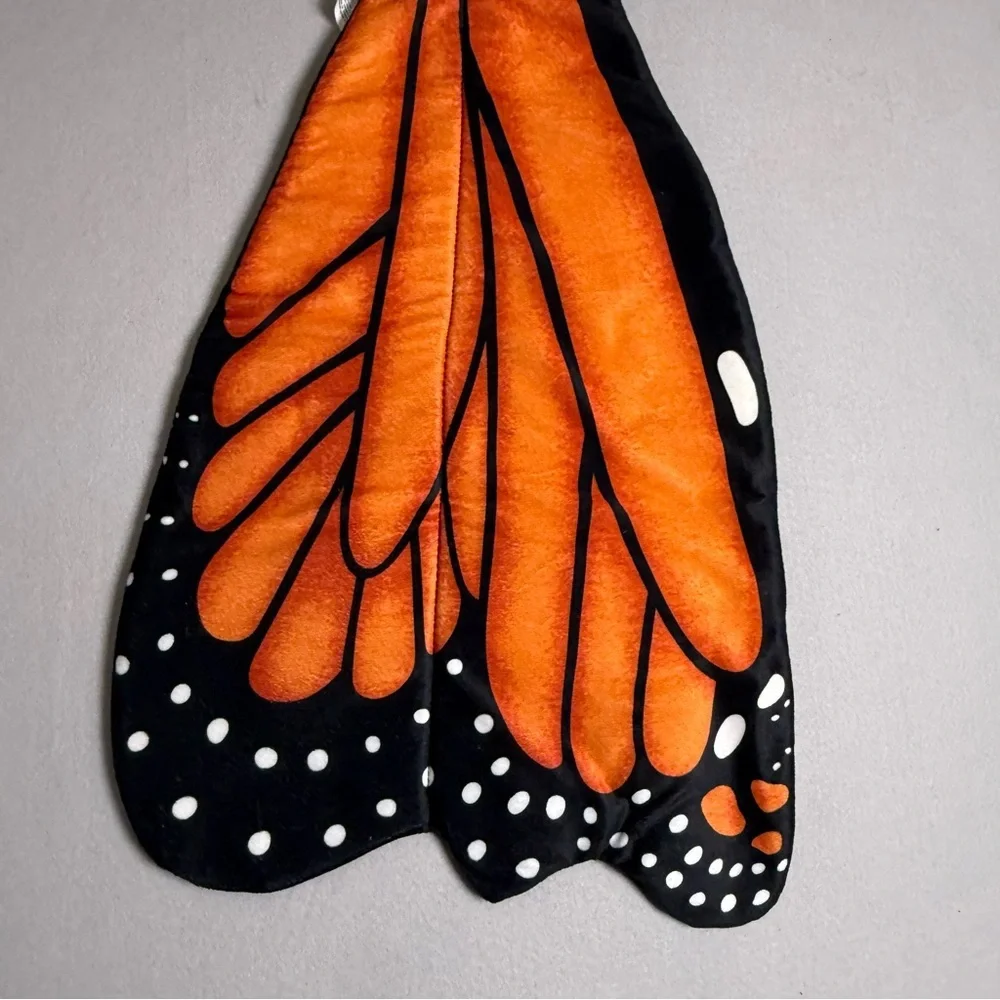 Monarch Butterfly Wings Plush Costume Cosplay Halloween Youth 48” Anime Game